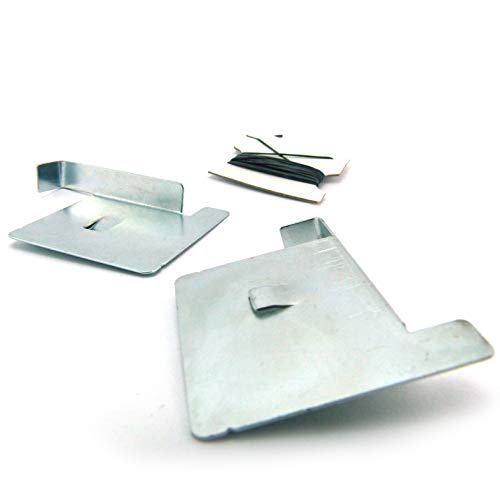 Fliesenhexe mit Haken von Schwan Fliesenecken mit 2m Gummi-Richtschnur Fliesenlegerecken Größe: 5 x 5 cm Fliesenlegereckensatz zum verlegenden von Wand- oder Bodenfliesen