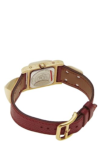 Pre-Loved Gold & Red Courchevel Medor Watch, Red3