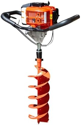 GardenTrax 52cc Earth Auger Combo Double Dirt Volume Dual Spiral ...