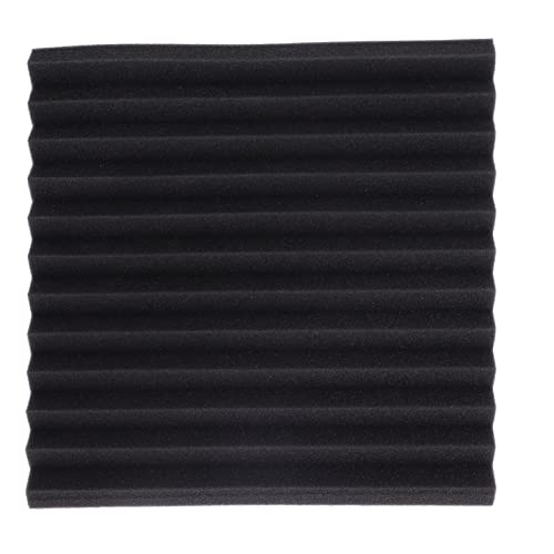 12 Paneles Acústicos, Espuma Absorbente de Sonido Retardante de Poliuretano con Diseño de Ranura Triangular para Estudio de Grabación Oficina Sala de Cine en Casa Sala de Juegos miniatura 5