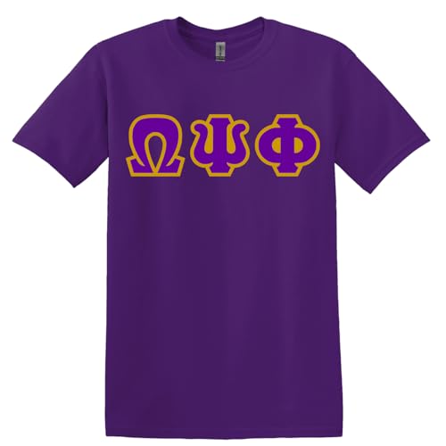 Omega Psi Phi Twill Letter Shirt