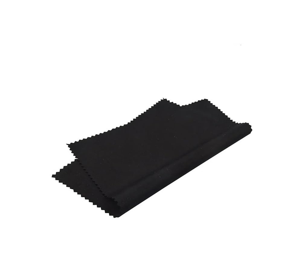 100 panni in microfibra per occhiali, 15 x 18 cm, panno per la pulizia degli occhiali, bianco, nero, blu, verde, rosso, arancione, rosa (verde)