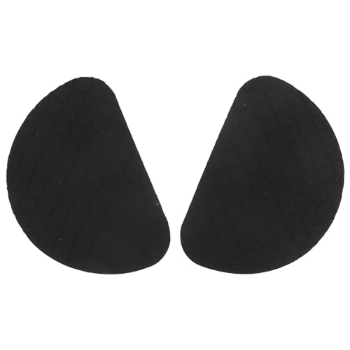 MUCKLILY Protector Adhesivo Antideslizante para Suela de Zapatillas Almohadillas Amortiguadoras para Tacones Altos Reducción de Ruido y Diseño Flexible 1 Par Negro para Calzado Mujer