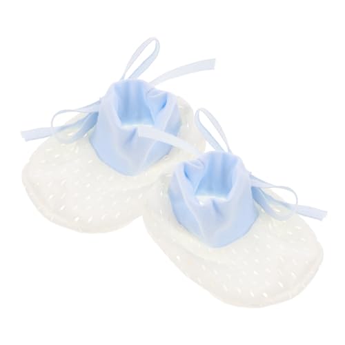 Healvian Anti Scratch Baby Foot Sleeves Mesh Foot Covers Thin Breathable Elastic Drawstring Unique Tie Design Safe for Newborns Infants