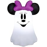 Gemmy Airblown Inflatable Stylized Minnie Ghost Disney, 3.5 ft Tall, Multicolored