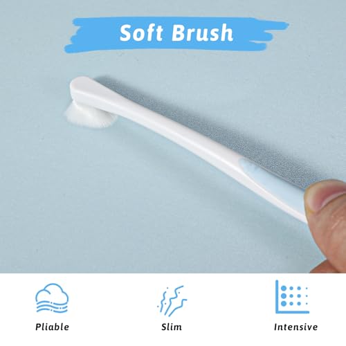 Image of CIATBYYJ 2 Pack Puppy Toothbrush, Soft Bristles Small Dog Toothbrush, Toothbrushs for Dogs Cats Sensitive Gum&Teeth, Smooth Bristles Head Tooth Brush Deep Clean Kit for Puppy, Kitten, Small Dog & Cat