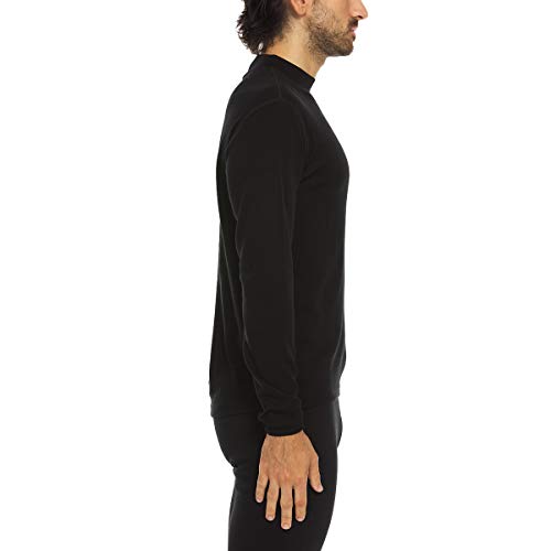 100% Merino Wool Men's Midweight Mock Neck - Base Layer Top - Warm Under Shirt3