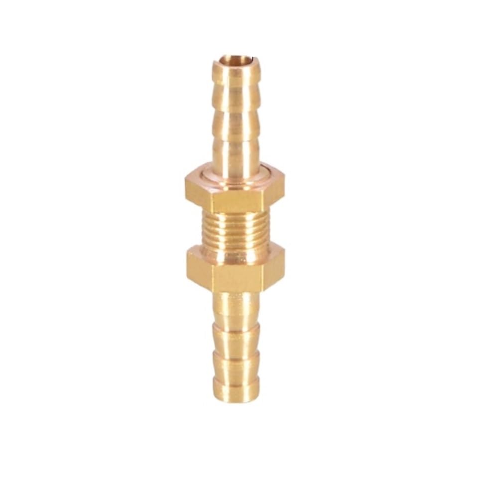 Pipe Connector 1pc Joint Double Head Pipe Connectors, Hose Barb Pagoda Tube Brass, Assembled Variable Plumbing Fittings(6mm)