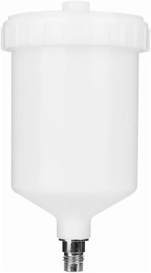 Paint Gun Cup Pot Plastic Cup Air Gravity Paint Pot Connector Spray Gun Tool 600mL