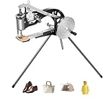 Máquina de coser de cuero para reparación de zapatos, máquina de coser Cobbler con trípode de pie, máquina de coser a mano, ajustable 360°, para zapatos, bolsos, tiendas de campaña, ropa