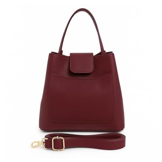 Bolsa Saco Feminina Alça Removível Linda Willibags (Bordo)