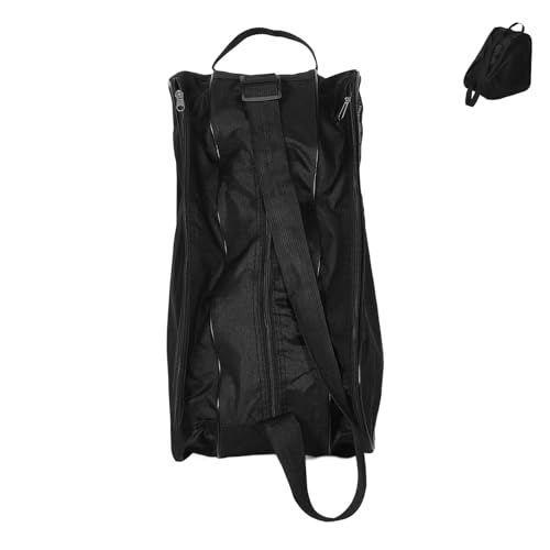 Abaodam Roller Skates Bag with Zipper Multi Compartment Roller Skates Organizer for Women Stylish Semi Mesh Design Shoulder Bag and Backpack for Skates Shoes Practical and Versatile