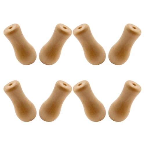 BESPORTBLE Borlas de Madera Amarilla para Cortinas, Colgantes para Persianas de Bambú y Madera, Perillas de Cordón Rústicas, Reducción de Ruido, Accesorios para Sala, Dormitorio y Oficina,