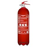 ELRO FEP1KG Pulverfeuerlöscher 1 kg – Brandklassen ABC – Für Auto, Haus, Wohnwagen, Schuppen – Europäische EN3-Zertifizierung