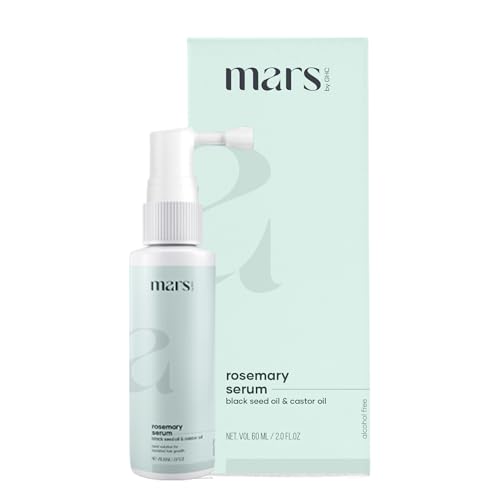 mars by GHC Rosemary Hair Growth Serum : Powered With Black Seed Oil, Castor Oil & Redensy | Helps to Regrowth Your Hair | Good Health Company