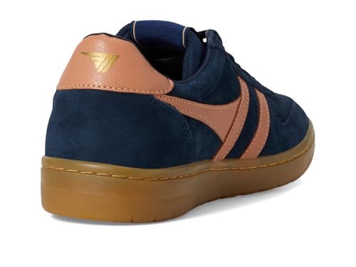 Image of Gola Womens Hawk Suede '86, Navy /Terracotta /Gum, 11, Medium