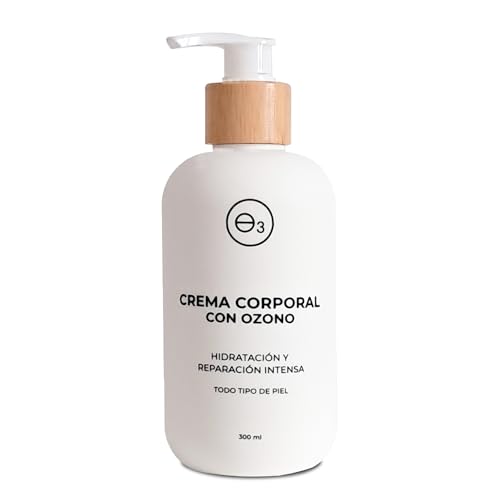 OZONO D'OR - Crema Hidratante Corporal 100% Natural BIO. con Ozono, Mima tu piel Sensible, Reactiva o Atópica. | Body Milk Reafilmante, Hidratación Intensa con Aceite Oliva Ozonizado. | 300 ml