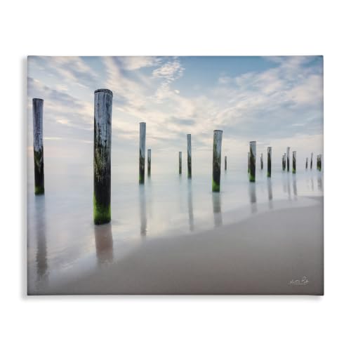 Stupell Industries Nautical Beach Ocean, 16 x 20 Inch Canvas Wall Art