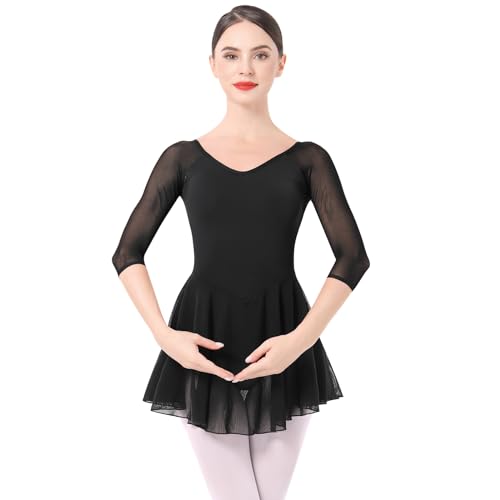 Ballettkleidung Damen Ballett Tanzkleid 3/4...