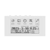 Mini E-Book Reader 2.66 Inch Display Ink Screen E Reader Devices for Viewing TXT & EPUB Files, with Dark Mode, Modify Font Size, Automatic Page Flipping Function, Alarm Clock (White Panel)
