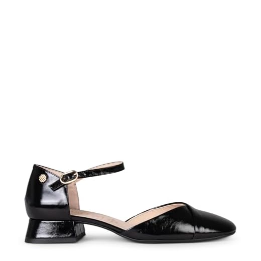 miMaO Zapatos Elegantes de tacón bajo Negro, EU 38