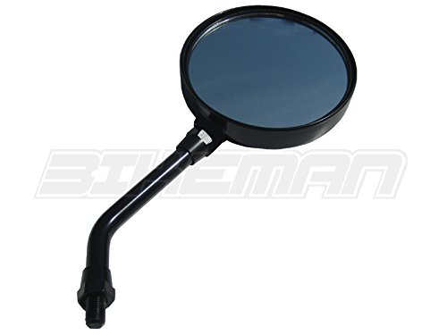 バイクミラー ブラック 2個セット バックミラー ブラック スクエア 左右 バイク ZX-type