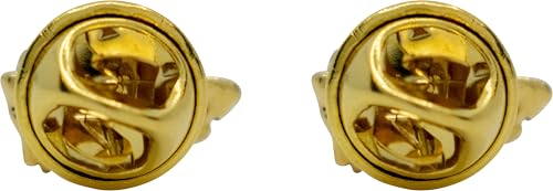 Image of Set of 2 Brooch Lapel Pins With Rhinestones