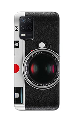 Image of Printed Hard Back Cover Case for Realme Narzo 30 5G Back Cover (Vintage Camera) -702