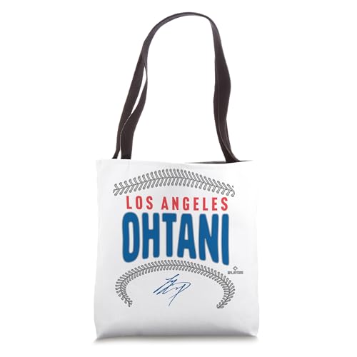 Bolso tipo tote con nombre y número de Shohei Ohtani de Los Angeles, licencia MLBPA miniatura 1