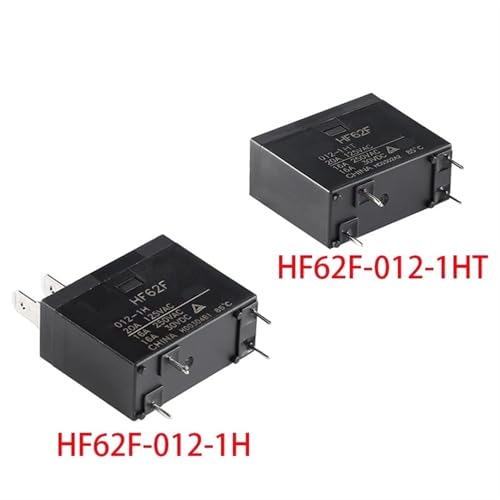 Relé HF62F 012 1HT de potencia 16A 12V y 4 pines normalmente abierto 2