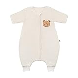 Yuni Ashley Sleep Sack 30-48Months (2.5-4yrs) Medium 2.5 TOG Waffle Teddy Ivory - Baby Sleeping Sack...