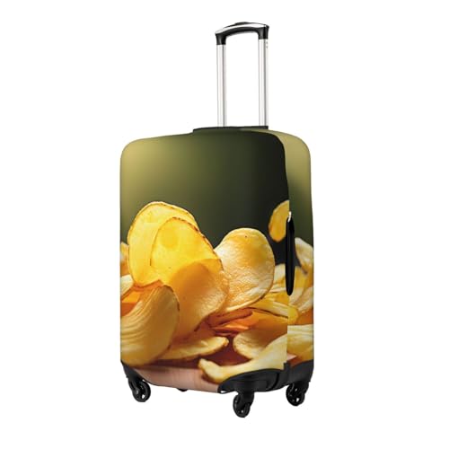Travel Luggage Cover Anti-Scratch Suitcase Cover Protector Elastic Thicken Luggage Protector Washable Baggage Covers Potato Chips Suitcase Sleeve Fit 18-32 Inch Luggage Small2
