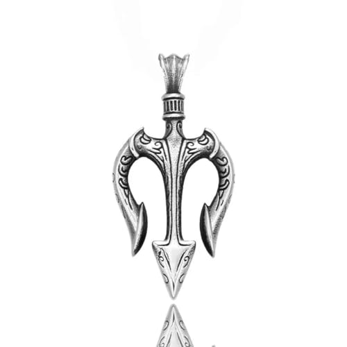 Collares colgantes de tenedor de pescado de acero inoxidable para hombre Accesorios de cadena Joyería de moda