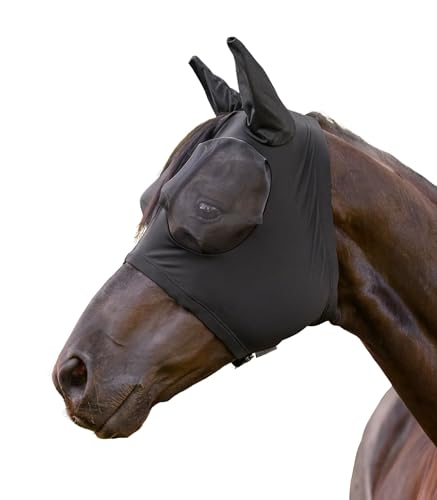 WALDHAUSEN Fliegenmaske Puck, schwarz, WB