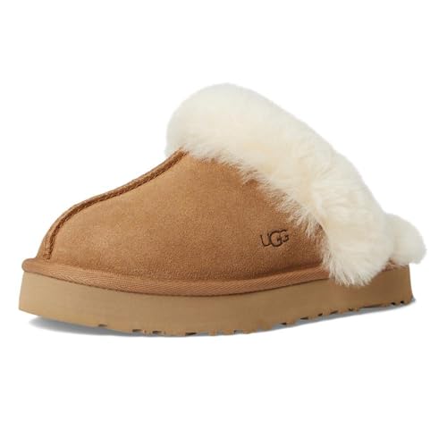 UGG K DISQUETTE Slipper, Chestnut, 2 US Unisex Little Kid