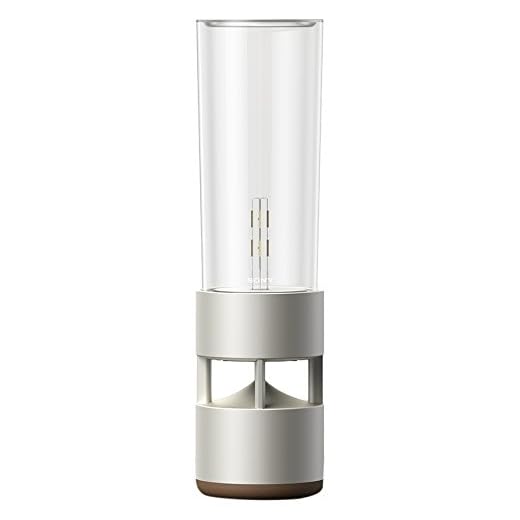 Sony LSPX-S1 Bluetooth Glaslautsprecher (360 Grad Klang, integrierter Subwoofer, LED-Leuchte, 4 Stunden Akkulaufzeit, handgefertigt, limitierte Auflage) transparent/aluminium/braun