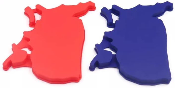 Miniatura 7 de Bandejas de cubitos de hielo y moldes de paletas de Estados Unidos de América paquete de 2 moldes de hielo patrióticos de Estados Unidos rojo y azul