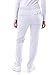 Adar Pro Scrubs for Women - Skinny Leg Yoga Scrub Pants - P4100 - White - S