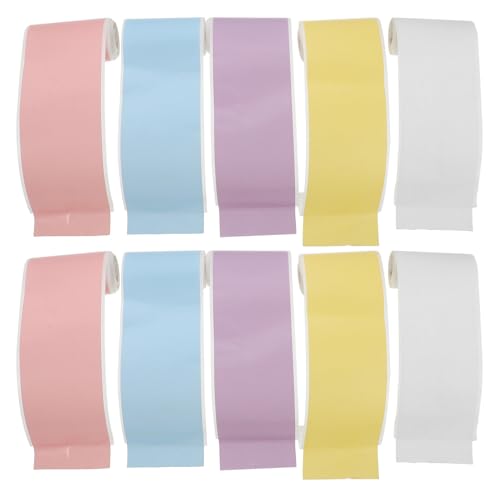 Papier thermique autocollant SHINEOFI en rouleaux de couleurs assorties