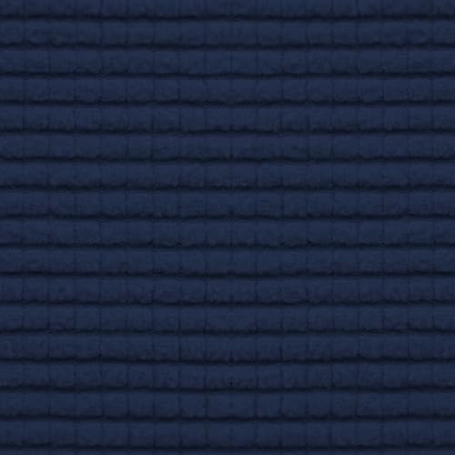 Image of Easy-Going Stretch 1 Piece Chaise Lounge Cushion Slipcover | Sectional Couch Covers L Shape Separate Cushion Couch Seat Chaise Cover for Both Left /Right Sectional Couch Navy