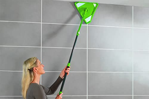 Fregona triangular para suelos Maximex de plástico negro con mango extensible de 160 cm 7