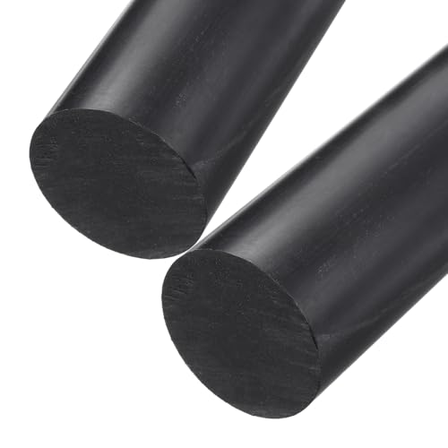 Barre plastique ABS ronde noire anti-déformation pour modélisme architectural lot de 2
