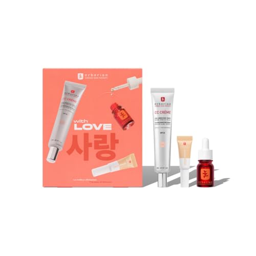 Erborian - Lo Mejor de Erborian - Set Rutina CC x Skin Therapy - CC Cream Clair 40 ml + Skin Therapy Oil 10 ml + Super BB Concealer Nude 3 ml - Cosmética Coreana