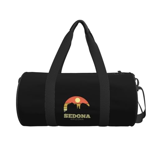 Sedona Arizona Sunset Convertible Garment Bag with Shoulder Strap, Carry on Garment Duffel Bag for Men Women - Rolling Foldable for Travel Luggage Bags (Black)2
