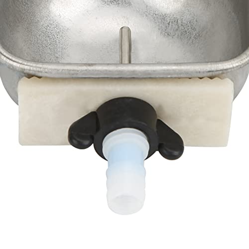 Yosoo Health Gear Rabbit Breeding Water Bowl 10Pcs, Small Animal Nipple Drinking Water Bowl Water Feeder, Solid Stainless Steel Rabbit Water Feeder Anti Scratch 3.54X2.60X1.18Inch Coop Cup #TOP4