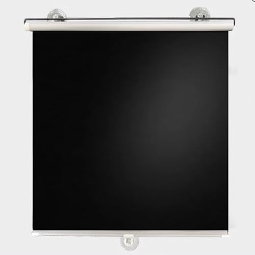 Ventana Opacas Totales Estor Enrollable con Ventosa Retráctil Estores Enrollables Parasol 30-80cm De Ancho Temporales Estores De Privacidad para Puertas Dormitorios Balcones(Gray)