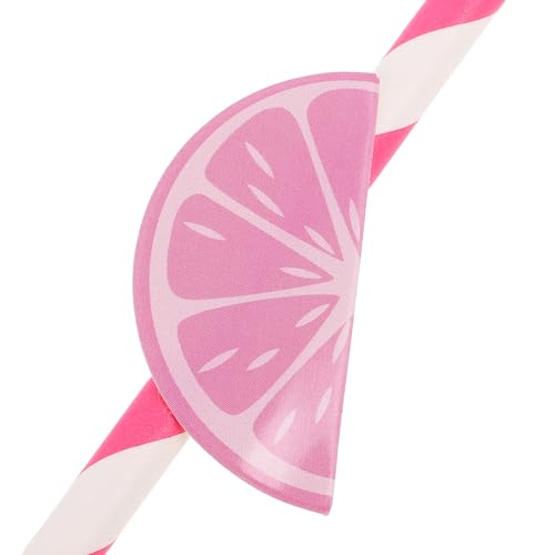 Pitillos de papel creativo naranja 30 unidades multicolor 19.5 cm miniatura 3
