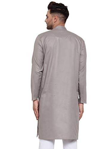 Image of Jompers Men's Cotton Regular Fit Solid Kurtas