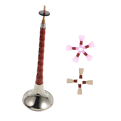 CIMAXIC 1set Beginner-friendly c Key Suona Red Sandalwood Crafted Portable and Traditional Chinese Wind Instrument