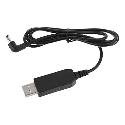 chenpaif USB 5V to DC 12V Adapter Cable,Universal 90 Degree USB 5V to 12V 4.0x1.7mm Power Supply Cable for Tmall Smart Bluetooth Speaker Echo Dot 3rd Router LED Strip 1m Black Cover